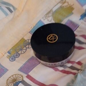 Viseart Black Lid with Gold Logo Makeup Container